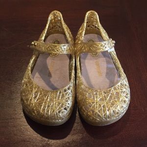Mini Melissa Gold Flats